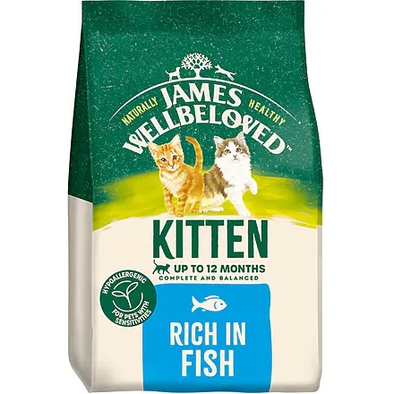 James Wellbeloved Kitten Dry Cat Food Rich in Fish - 1.5kg