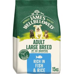 James Wellbeloved Adult Large Breed Dry Dog Food Rich in Fish & Rice - 15kg