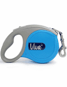 Ancol Viva Retractable 5m Lead Blue Various Sizes