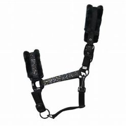 Hy Equestrian Dazzle Head Collar - Black Sparkle