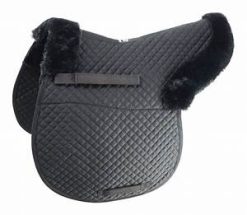 Hy Equestrian Fab Fleece Lined Numnah - Black