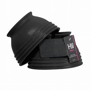 Hy Equestrian Ringed Over Reach Boots - Black s