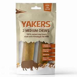 Yakers Original Dog Chew Medium 2pk