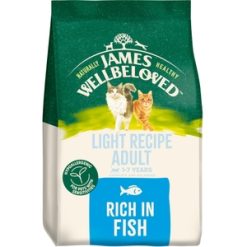 JAMES WELLBELOVED Adult Cat Light Rich in Fish & Rice - 1.5kg
