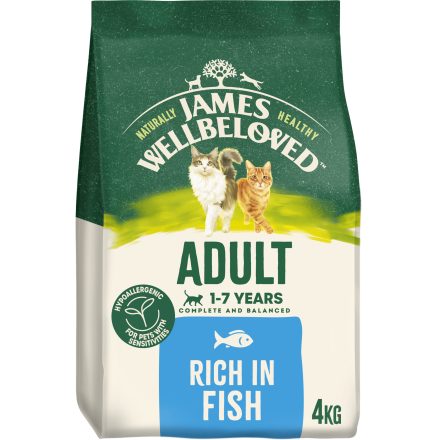 JAMES WELLBELOVED Cat Adult Rich in Fish & Rice - 4kg