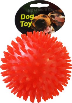 H&B 10cm spiky ball with tennis ball inside Dog Toy