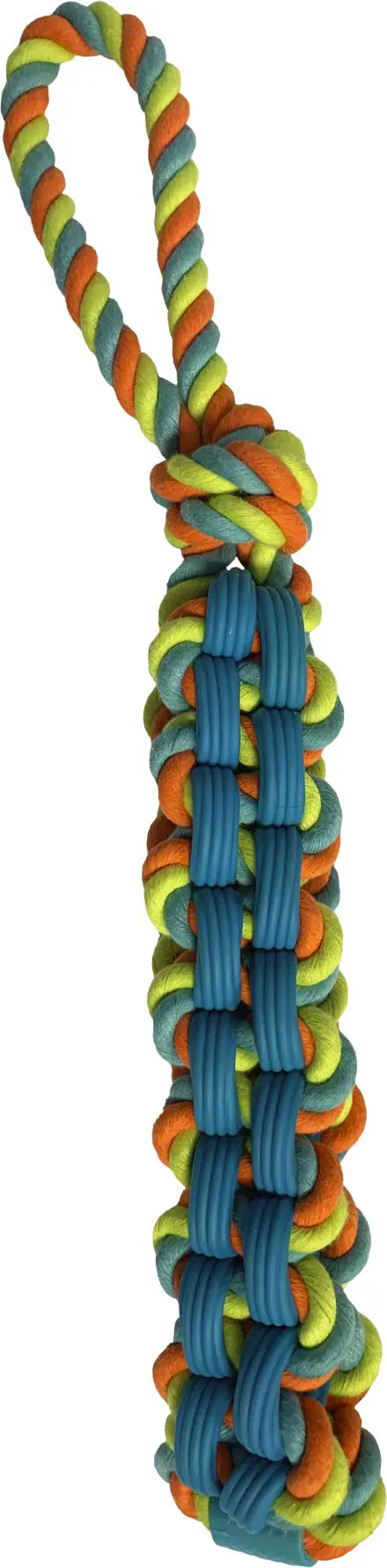 H&B heavy duty block with woven TPR Dog Toy 45 x 5 x 4cm