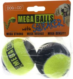H&B 2.5" SQUEAKER balls Dog Toy (pack of 2)