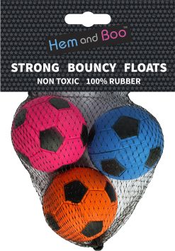 H&B foam sponge footballs Dog Toy (3 pcs)