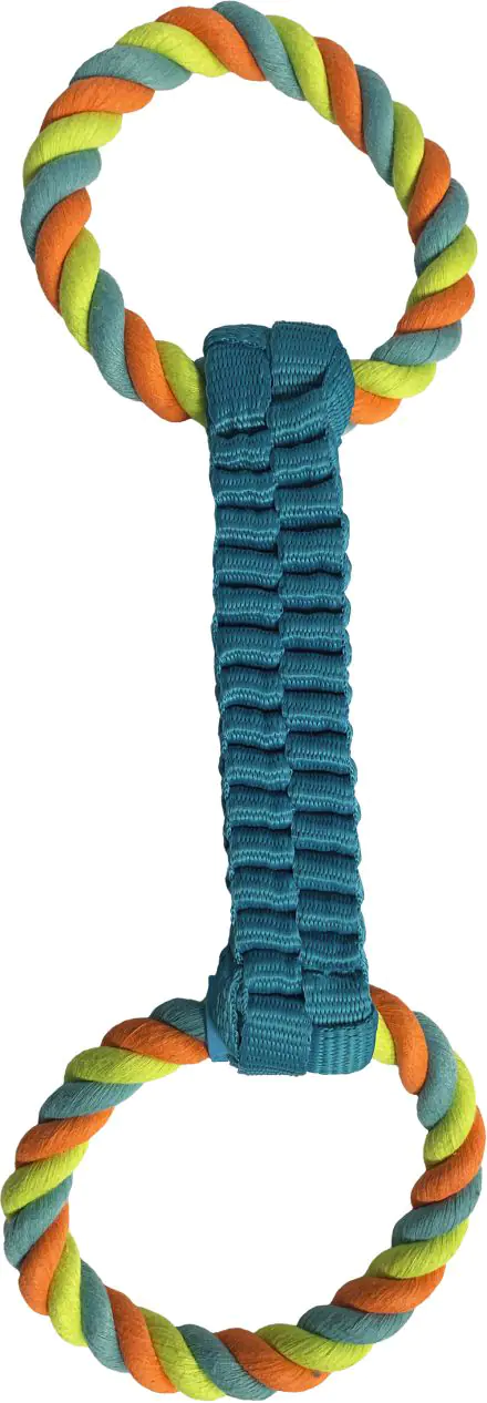 H&B plaited rope with handles Dog Toy 43 14cm (mixed)