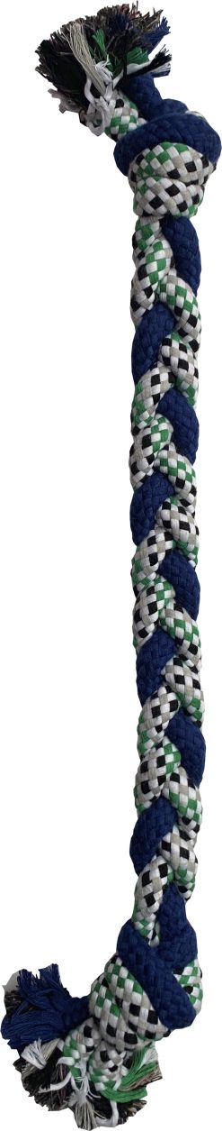 Alternative view of H&B plaited rope chew Dog Toy  56 x 6 x 6cm (mixed)