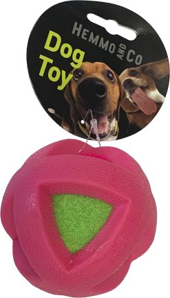 Alternative view of H&B 8 cm  TPR Galdiator ball Dog Toy