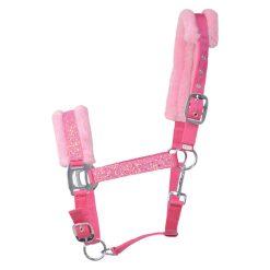Hy Equestrian Dazzle Head Collar - Powder Pink - Pony