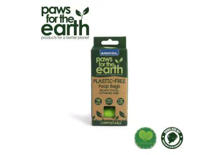Paws for the earth Plastic Free Poop Bag 4x Refill Pack