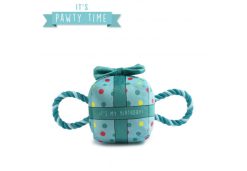 It's My Birthday Present Small Blue Dog Toy