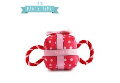 It's My Birthday Present Small Pink Dog Toy