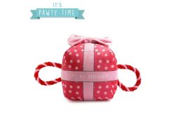 Its My Birthday Present Large Pink Dog Toy