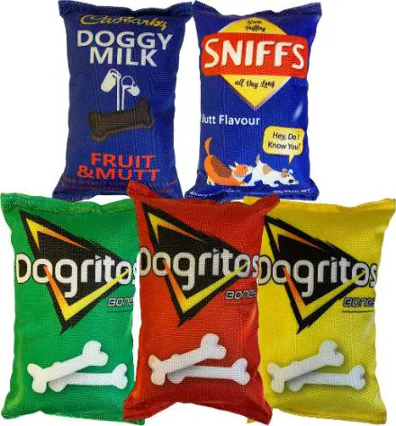 H&B Crisp packet 21cm Dog Toy