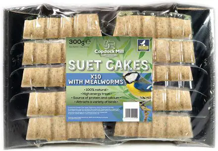 Copdock Mill Suet Cake Tray Mealworm 10pk