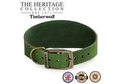 TIMBERWOLF GREYHOUND COLLAR GREEN 34-43CM
