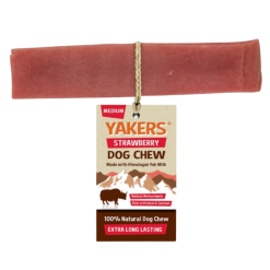 Yakers Dog Chew Strawberry Medium
