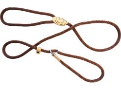 H&B 60" THIN Rope Slip Lead BROWN