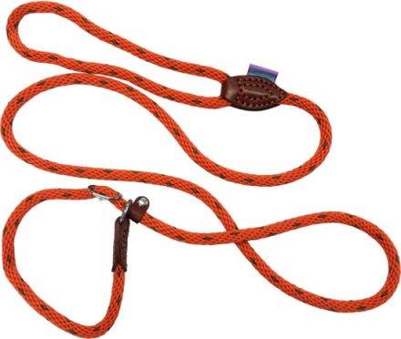 H&B 60" THIN Rope Slip Lead ORANGE
