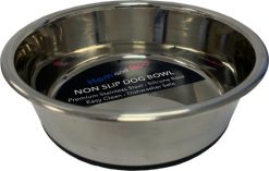 H&B silicon base stainless steel medium bowl 17.5cm