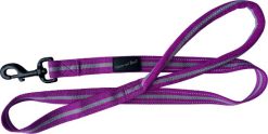 H&B sports reflective padded lead 1" x 120 purple