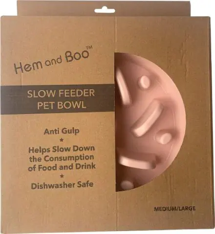H&B non slip slow feeding bowl 22cm (mixed)