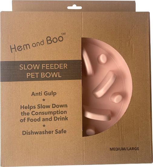 H&B non slip slow feeding bowl 22cm (mixed)