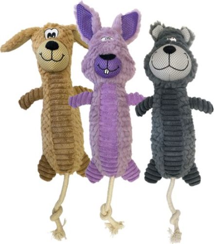 H&B stuffed creatures with rope Dog Toy (mixed)