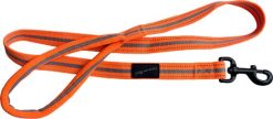H&B sports reflective padded lead 3/4" x 120 orange