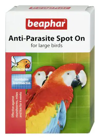 Anti Parasite Spot-On - Large (parrot) 2 x 150ug pipettes