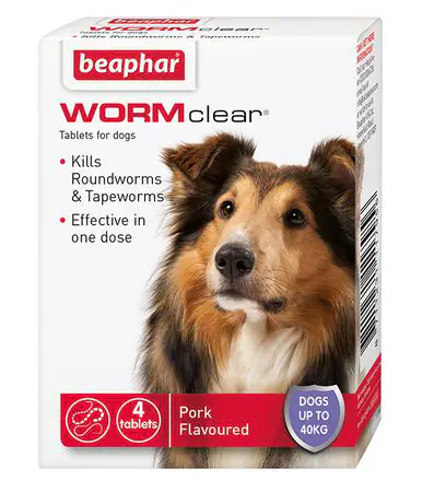WORMclear Dogs to 40kg 4 tab