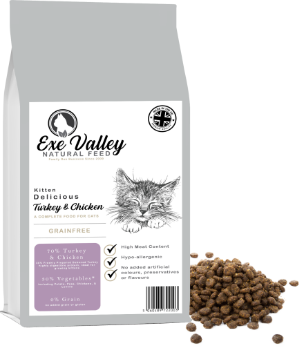 Exe Valley Kitten Turkey & Chicken 5kg