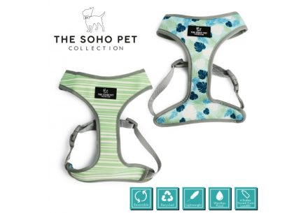 Stripe/Leaf Patterned Harness XS