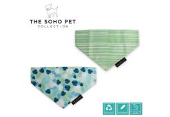 Stripe/Leaf Patterned Bandana