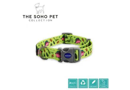 Dino Patterned Collar S