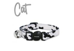 Cammo Safety Cat Collar Black / White