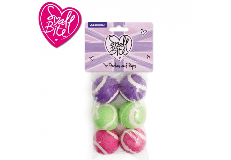 SB Mini Tennis Balls Dog Toy 6pc pack