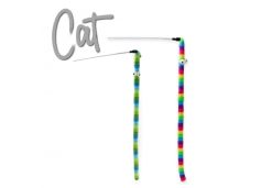 Wiggle Worm Cat Dangler Rainbow Toy