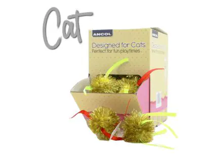 Sparkle Pom Pom Cat Toy