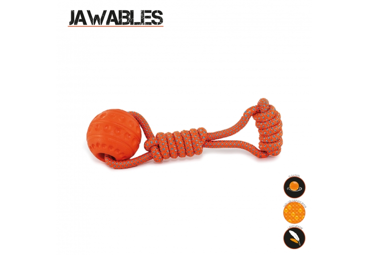 Jawables Ball Tug Dog Toy