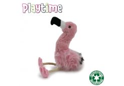 Fluffy Flamingo Dog Toy