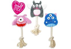 Small Bite Lil Monsters Dog Toy (Mixed designs)