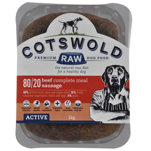 Cotswold 80/20 Adult Working Active Beef Sausage 1kg
