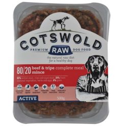 Cotswold 80/20 Adult Working Active Beef and Tripe Mince 500g