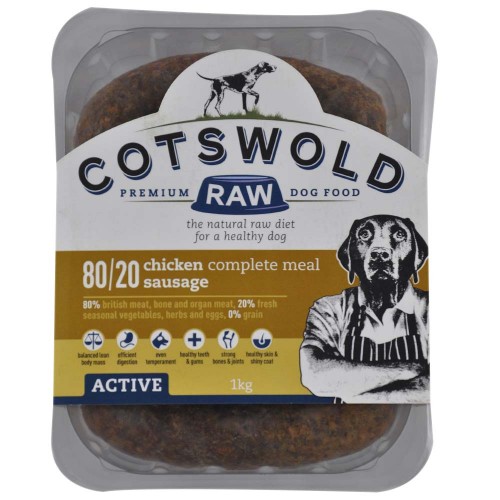 Cotswold 80/20 Adult Working Active Chicken Sausage 1kg
