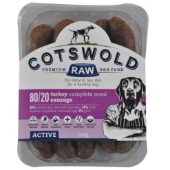 Cotswold 80/20 Adult Working Active Turkey Sausage 500g
